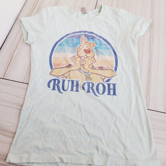 Girl's Scooby Doo "Ruh Roh" Retro T-Shirt - Picture 2 of 7